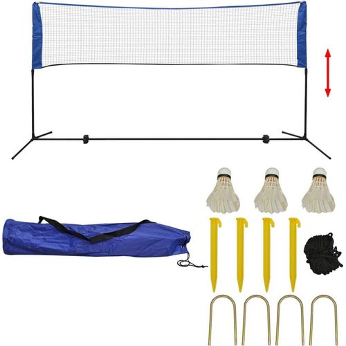 Prolenta Premium - Badmintonnetz-Set mit Federbällen 300 x 155 cm