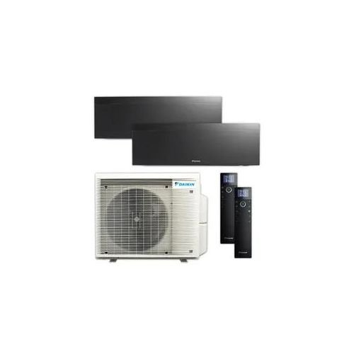 DAIKIN Klima-Set Emura 3 | FTXJ25+FTXJ25 | mattschwarz | 2,5 kW + 2,5 kW