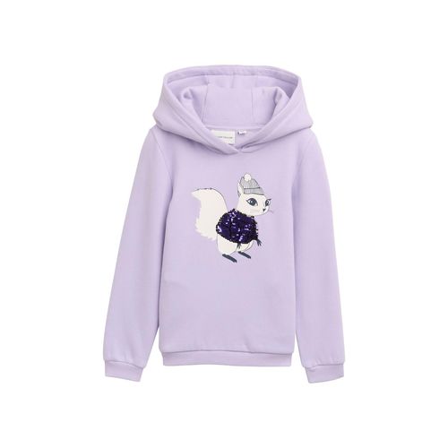 TOM TAILOR Mädchen Hoodie mit Artwork, lila, Uni, Gr. 104/110