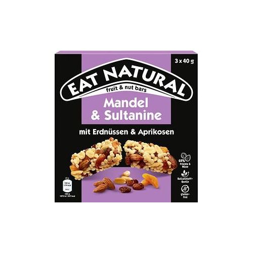 EAT NATURAL Mandel & Sultanine Müsliriegel 12x 3 St.