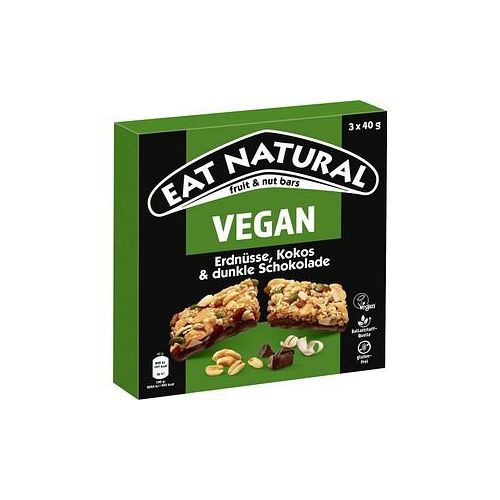 EAT NATURAL VEGAN Müsliriegel 12 x 3 St.