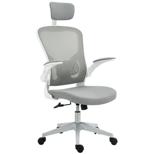 Bürostuhl ergonomischer Shreibtischstuhl Grau 65 x 64 x 114-122 cm