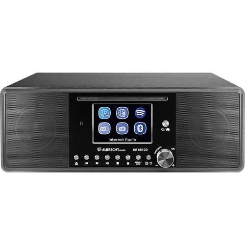 Albrecht DR 895 Internet Tischradio Internet, DAB+, UKW CD, USB, WLAN, Internetradio Schwarz