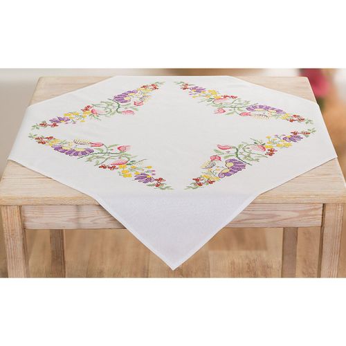 Stickmitteldecke "Tulpen & mehr"