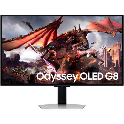 SAMSUNG Gaming-Monitor "S32DG800SU", G (A-G), silber, B:71,97cm H:41,47cm T:4,92cm, Monitore