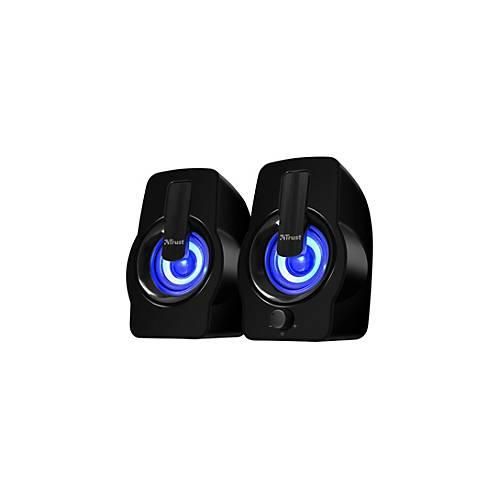 Trust Gemi RGB - Lautsprecher - für PC - 6 Watt (Gesamt) - Schwarz