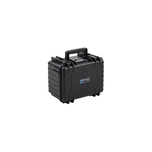B&W outdoor.case Type 2000 - Hartschalentasche für Actionkamera / Zubehör - Polypropylen - Schwarz
