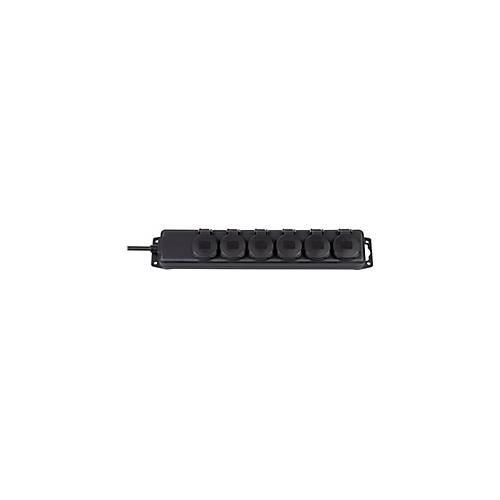 brennenstuhl Extension socket IP44 6-way black 2m H07RN-F 3G1,5 - Steckdosenleiste - Wechselstrom 230 V - Ausgangsanschlüsse: 6 - 2 m Schnur