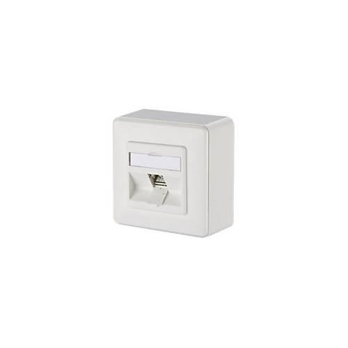 Metz Connect C6Amodul 270° - Steckdosenauslass - RJ 45 - 1 Netzwerkdose - Pure White, RAL 9010