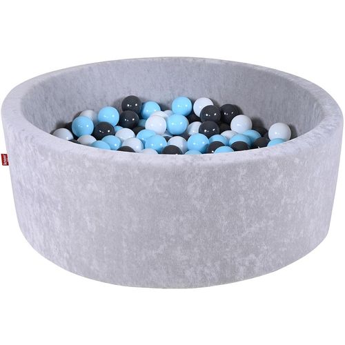 Knorrtoys® Bällebad »Soft, Grey«, mit 300 Bällen creme/Grey/lightBlue; Made in Europe