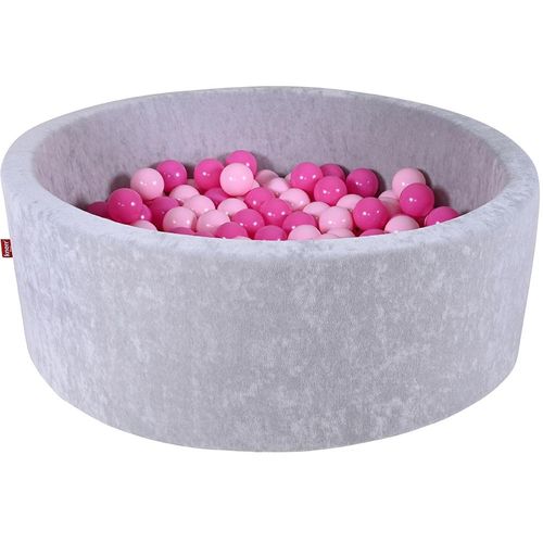 Knorrtoys® Bällebad »Soft, Grey«, mit 300 Bällen soft pink; Made in Europe