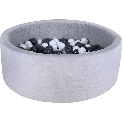 Knorrtoys® Bällebad »Soft, Geo Grey«, mit 300 Bällen Grey/creme; Made in Europe