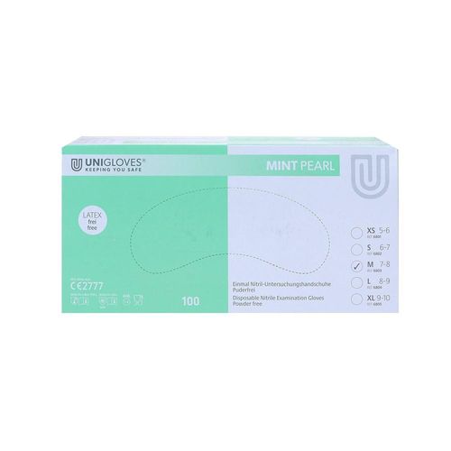 EINMALHANDSCHUH Nitril unste.puderfrei M mint 100 St