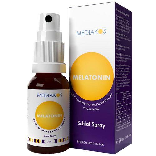 MELATONIN ASHWAGANDHA Mediakos Schlaf Spray vegan 20 ml