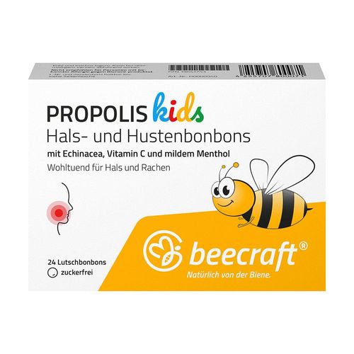 BEECRAFT KIDS Propolis Hals- und Hustenbonbons 24 St
