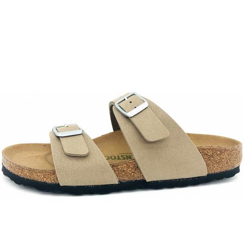 Birkenstock sydney bs[slipper] Damen Pantolette in Grau, Größe 41