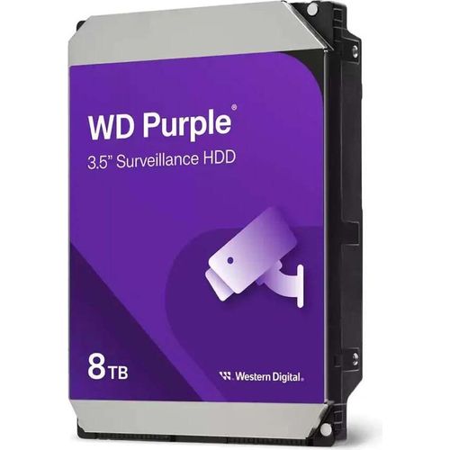 Festplatte WD Purple, 8 TB, 5640 U/min, 256 MB, SATA 3