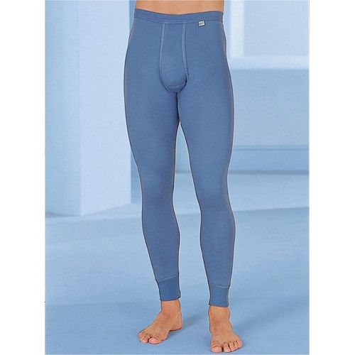 Lange Unterhose KUMPF, Herren, Gr. 9, blau (stahlblau), 100% Baumwolle, Unterhosen