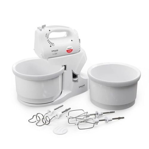 SMAPP 2-Schüssel-Handmixer weiß