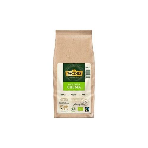 JACOBS Good Origin Café Crema Bio-Kaffeebohnen, Arabicabohnen 1,0 kg