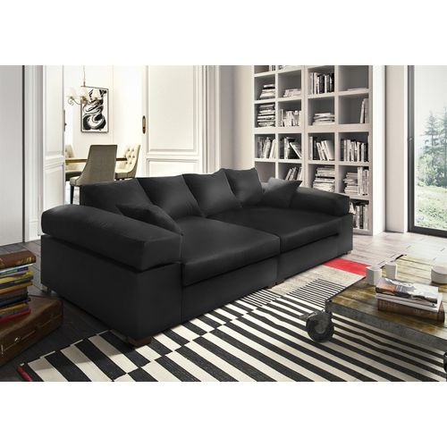 Big Sofa Couchgarnitur Megasofa Riesensofa AREZZO - Kunstleder Schwarz