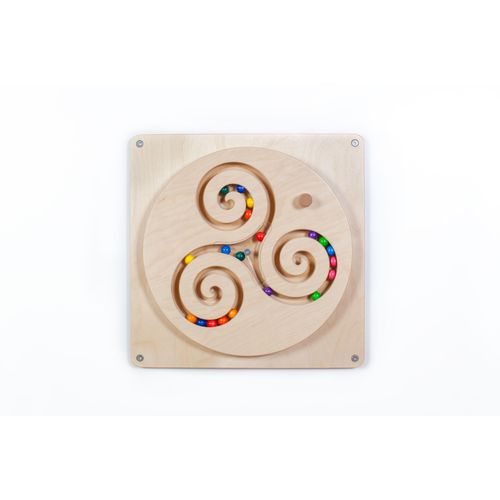 Holzspielzeug Wandspiel Kugelwirbel BxHxT 48,5x48,5x8cm NEU