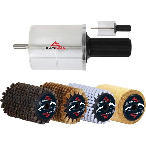 RaceWax Roto Bürste Kork Nylon Roßhaar Kupfer Rotorbürste 120mm Rotobürste Stick