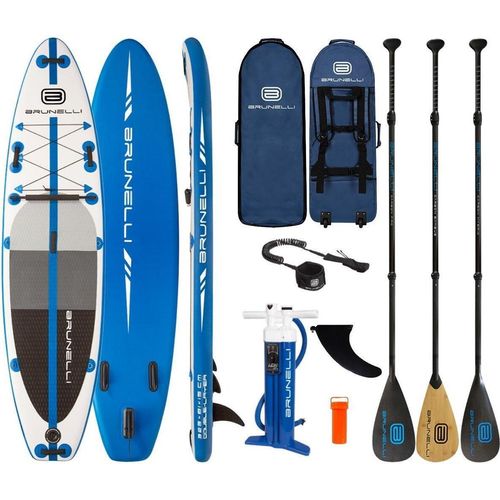 BRUNELLI 10.8 Premium SUP Board Stand Up Paddle ISUP Carbon-Kajakpaddel 325cm - Groesse: Board+Carbon Pro+Leash