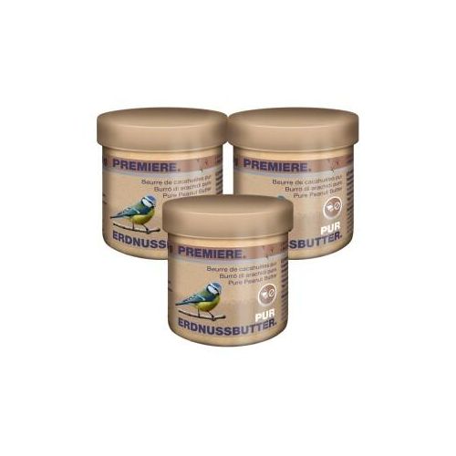 PREMIERE Erdnussbutter 3x250g pur