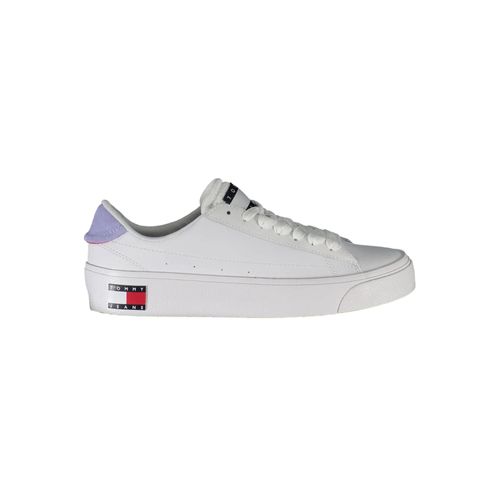 Tommy Hilfiger Te leren dames sneakers met iconisch logo