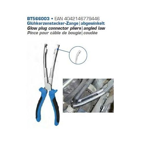 Brilliant Tools Glühkerzenstecker-Zange, abgewinkelt Zange, Glühkerzenstecker BT566003