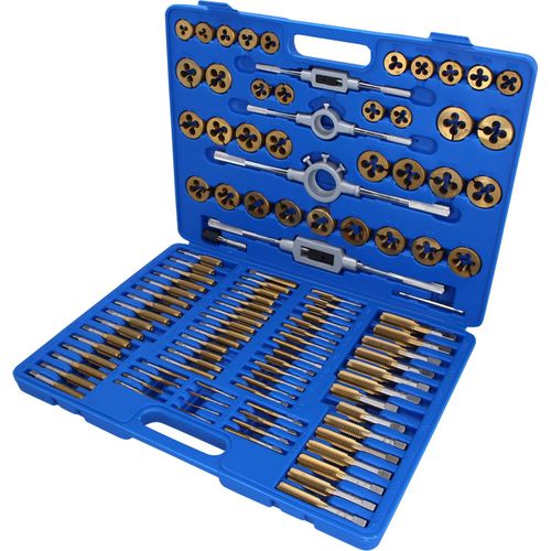 Brilliant Tools TiN Gewindeschneidwerkzeug-Satz, 110-tlg Gewindeschneidwerkzeugsatz BT101985