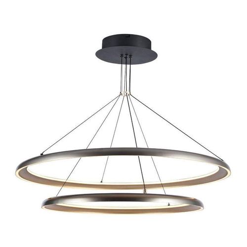 LED Deckenleuchte, Metall, Champagnergrau, hoher CRI, B107cm