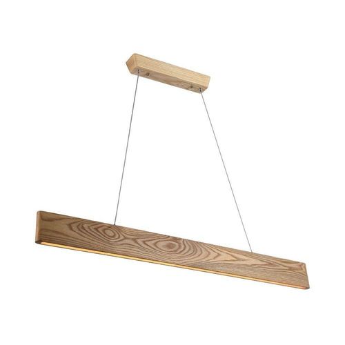 LED Deckenleuchte, Aluminium, Holz, CRI über 80, H 120 cm
