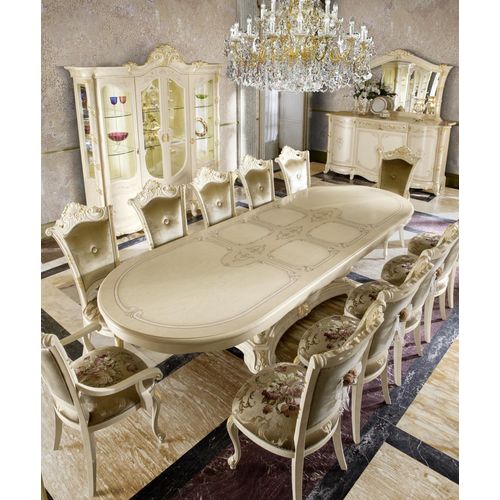 Tisch Luxus Esstisch Italienische Design Möbel Einrichtung Tische Massivholz