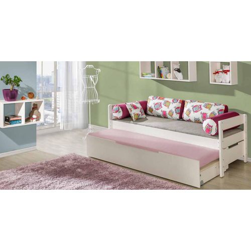 Babybett Kinderbett Gitterbett 210cm x 98cm x 75cm Weiß