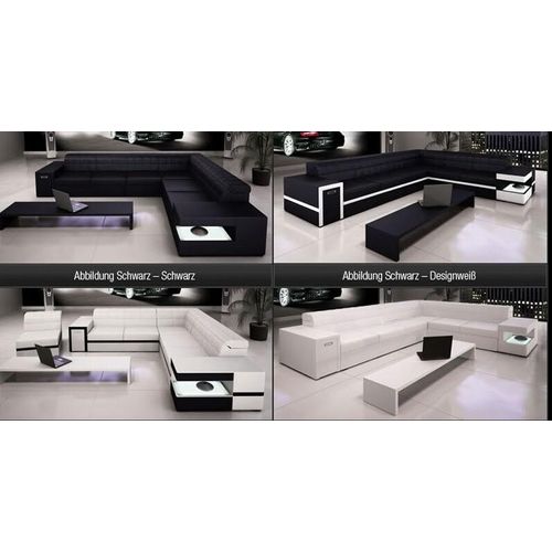 Ledersofa Sofa Couch Sofas Polster Sitz Ecksofa Wohnlandschaft Big XXL Leder Neu