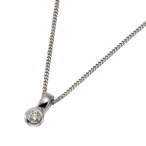 Diamonds by Ellen K. Halskette 585 Gold Brillant 0,20ct.