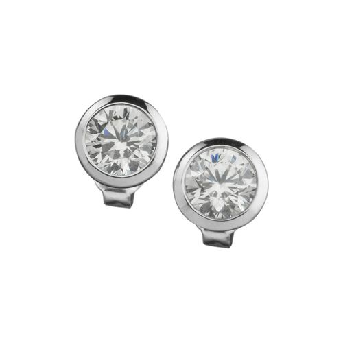 Celesta Silber Ohrstecker Silber 925 Zirkonia weiß