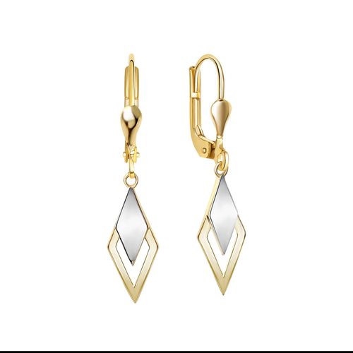 Fascination by Ellen K. Ohrhänger 585/- Gelbgold bicolor glanz