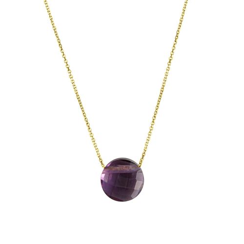 Celesta Gold Halskette 375/- Gelbgold Amethyst