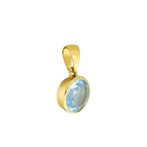 Fascination by Ellen K. Anhänger 585/- Gelbgold Blautopas