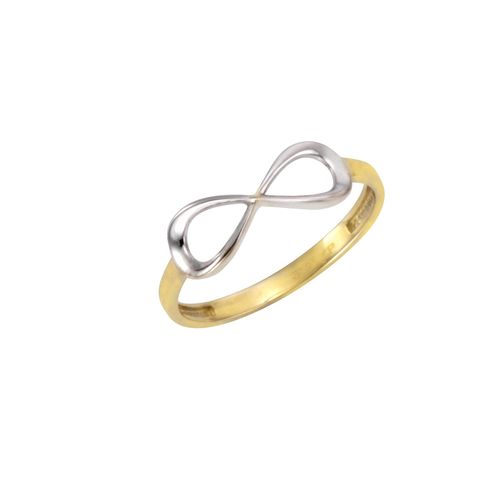Celesta Gold, F Ring Gold 375 zweifarbig mit Unendlichkeits-Motiv