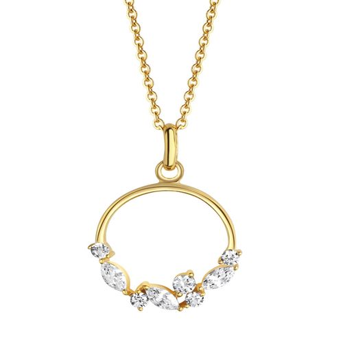 Celesta Gold Halskette 375 Gelbgold mit Zirkonia