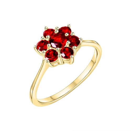 Fascination by Ellen K. Ring 585/- Gelbgold Granat