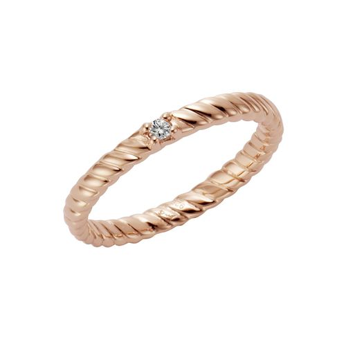 Jamelli Ring 925/- Sterling Silber rotverg. mit Weißtopas