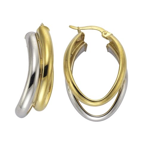 Celesta Gold Ohrring 333/- Gelbgold 2farbig