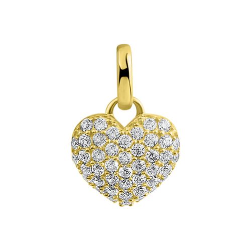 Fascination by Ellen K. Anhänger 375/- Gelbgold Herz Zirkonia