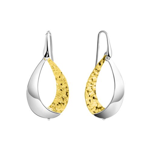 Zeeme Silber Ohrhänger 925/- Sterling Silber bicolor