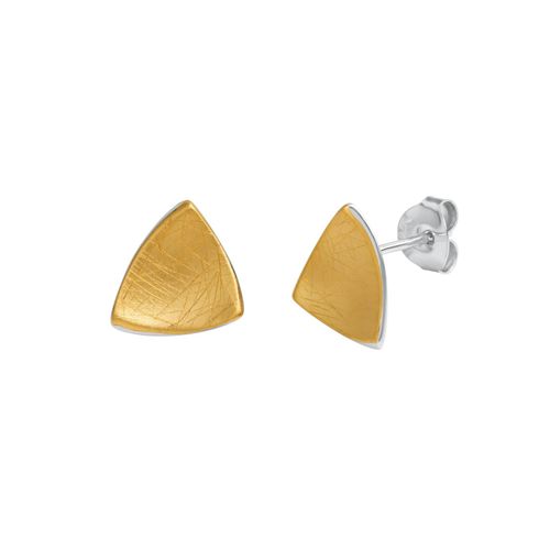Celesta Silber Ohrringe Silber 925 zweifarbig 11,5mm lang eismatt